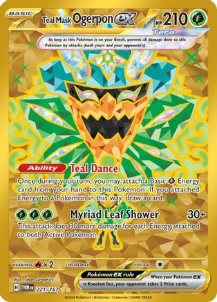 Teal Mask Ogerpon ex (221/167) [Scarlet & Violet: Twilight Masquerade]-1