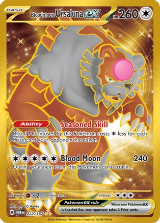 Bloodmoon Ursaluna ex (222/167) [Scarlet & Violet: Twilight Masquerade]-1