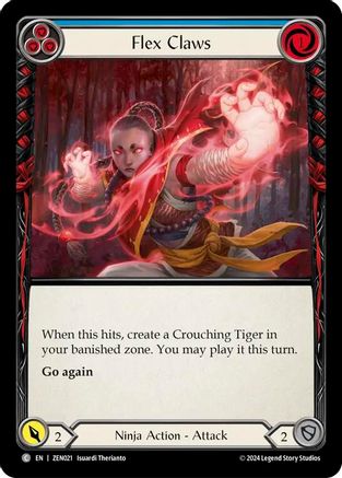 Flex Claws (Blue) [ZEN021] (Part the Mistveil Zen Blitz Deck)-1