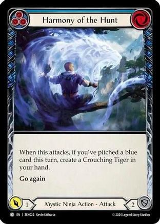 Harmony of the Hunt (Blue) [ZEN022] (Part the Mistveil Zen Blitz Deck)-1