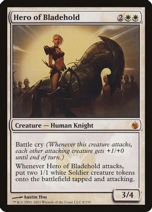 Hero of Bladehold (Mirrodin Besieged) (Oversized) [Oversize Cards]-1