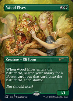 Wood Elves (Borderless) [Secret Lair Drop Series]-1