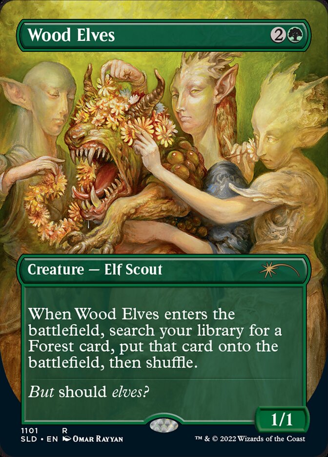 Wood Elves (Borderless) [Secret Lair Drop Series]-1