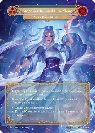 Sacred Art: Immortal Lunar Shrine // Inner Chi (Marvel) [MST032] (Part the Mistveil)  Cold Foil-1