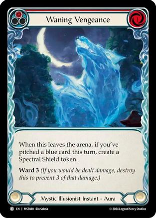 Waning Vengeance (Red) [MST040] (Part the Mistveil)-1