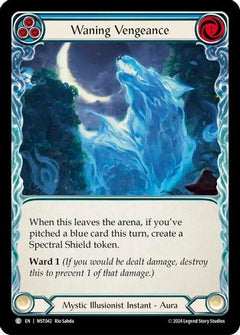 Waning Vengeance (Blue) [MST042] (Part the Mistveil)  Rainbow Foil-1