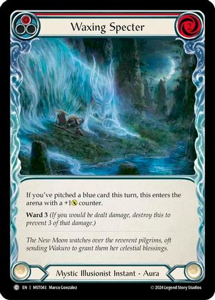 Waxing Specter (Red) [MST043] (Part the Mistveil)  Rainbow Foil-1