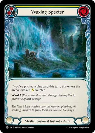 Waxing Specter (Yellow) [MST044] (Part the Mistveil)  Rainbow Foil-1