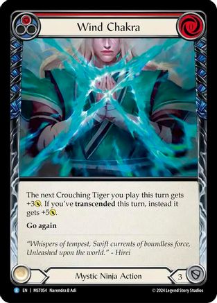 Wind Chakra (Red) [MST054] (Part the Mistveil)  Rainbow Foil-1