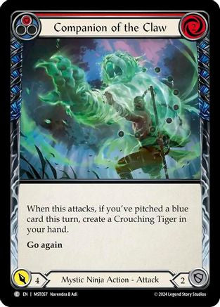 Companion of the Claw (Red) [MST057] (Part the Mistveil)  Rainbow Foil-1