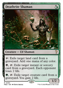Deathrite Shaman (White Border) [Mystery Booster 2]-1