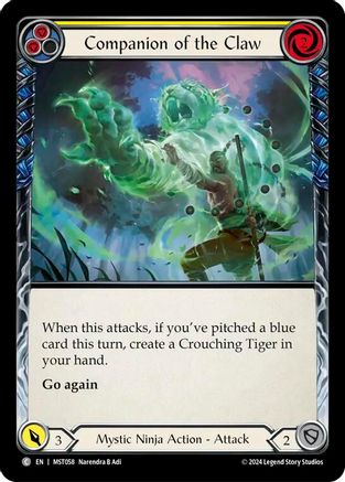 Companion of the Claw (Yellow) [MST058] (Part the Mistveil)  Rainbow Foil-1