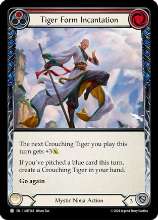 Tiger Form Incantation (Red) [MST063] (Part the Mistveil)-1