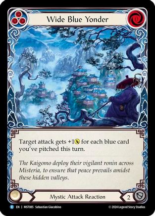 Wide Blue Yonder [MST085] (Part the Mistveil)  Rainbow Foil-1
