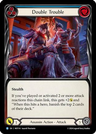 Double Trouble (Blue) [MST114] (Part the Mistveil)  Rainbow Foil-1
