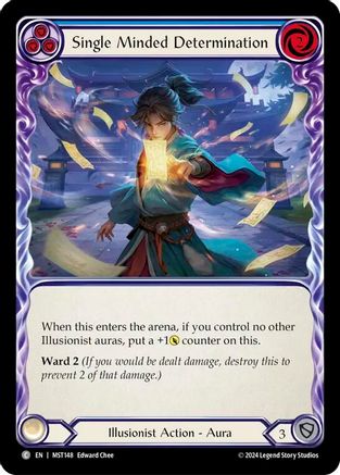 Single Minded Determination (Blue) [MST148] (Part the Mistveil)-1