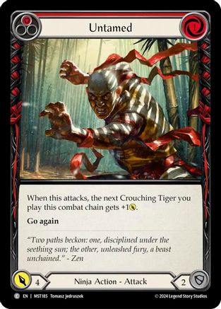 Untamed (Red) [MST185] (Part the Mistveil)  Rainbow Foil-1