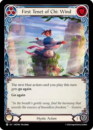 First Tenet of Chi: Wind [MST094] (Part the Mistveil)  Rainbow Foil-1