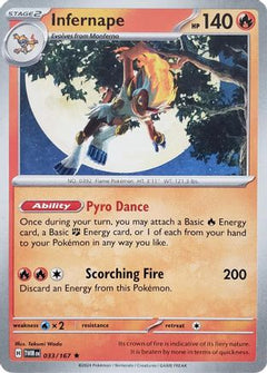 Infernape (033/167) (Theme Deck Exclusive) [Scarlet & Violet: Twilight Masquerade]-1