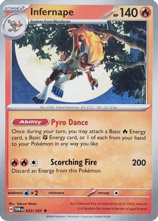 Infernape (033/167) (Theme Deck Exclusive) [Scarlet & Violet: Twilight Masquerade]-1