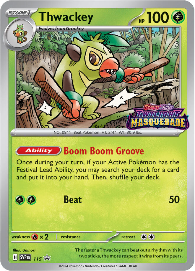Thwackey (115) [Scarlet & Violet: Black Star Promos]-1