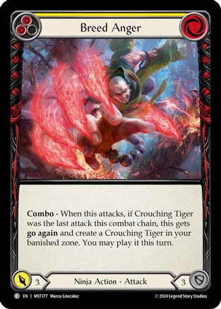 Breed Anger (Yellow) [MST177] (Part the Mistveil)  Rainbow Foil-1