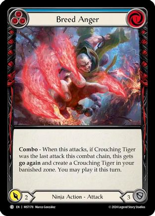 Breed Anger (Blue) [MST178] (Part the Mistveil)  Rainbow Foil-1