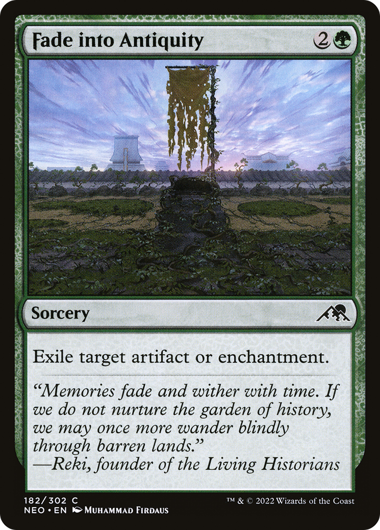 Fade into Antiquity (NEO-182) - Kamigawa: Neon Dynasty Foil-1
