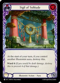 Sigil of Solitude (Red) [MST143] (Part the Mistveil)  Rainbow Foil-1