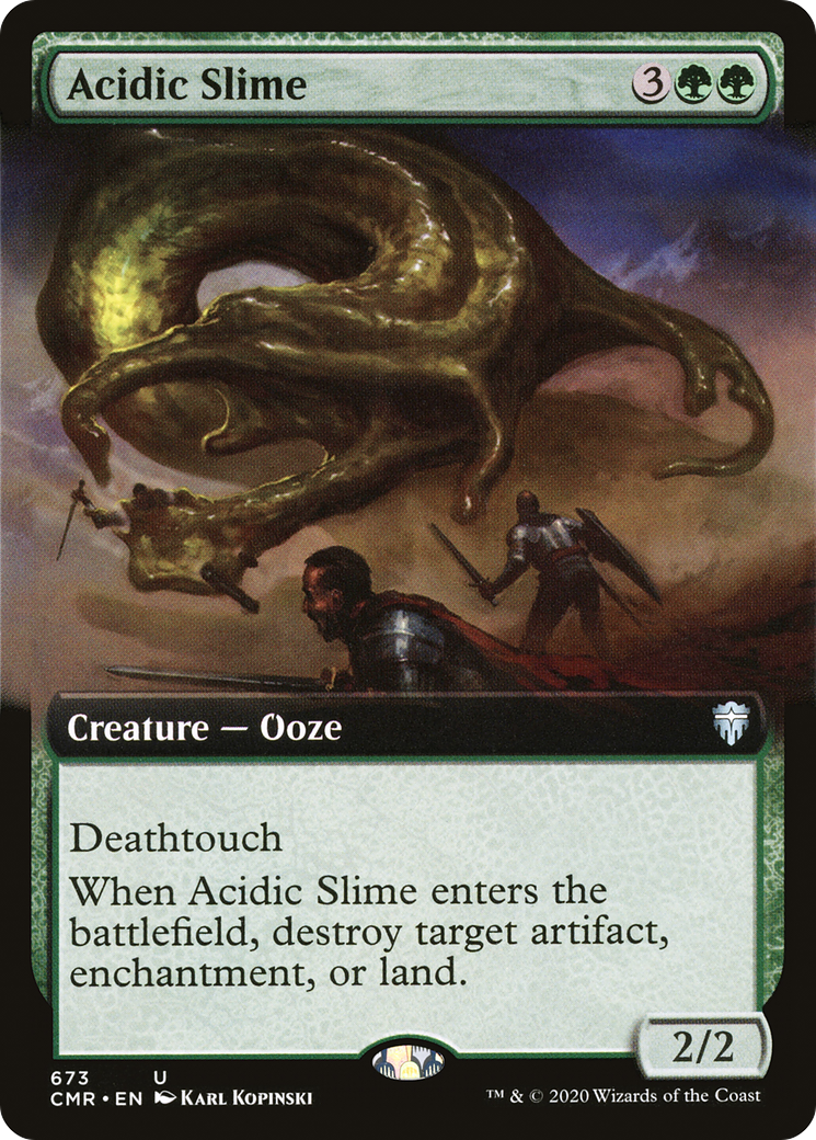 Acidic Slime (Extended Art) [Commander Legends]-1