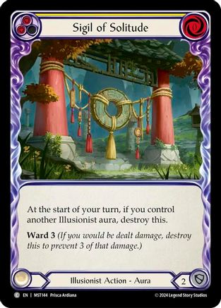 Sigil of Solitude (Yellow) [MST144] (Part the Mistveil)  Rainbow Foil-1