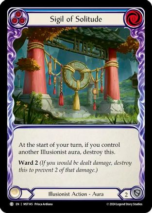 Sigil of Solitude (Blue) [MST145] (Part the Mistveil)  Rainbow Foil-1
