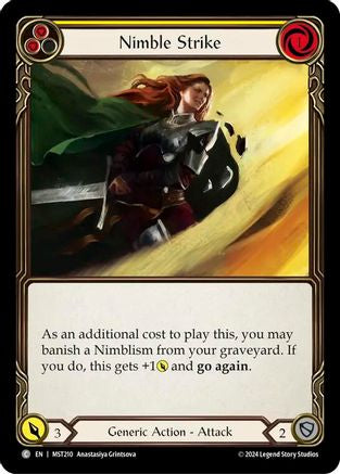 Nimble Strike (Yellow) [MST210] (Part the Mistveil)-1