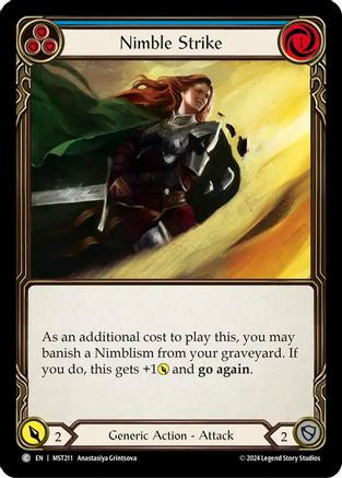 Nimble Strike (Blue) [MST211] (Part the Mistveil)-1