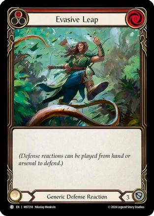 Evasive Leap (Red) [MST218] (Part the Mistveil)  Rainbow Foil-1