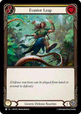 Evasive Leap (Yellow) [MST219] (Part the Mistveil)  Rainbow Foil-1