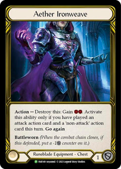 Aether Ironweave (Golden) [FAB149] (Promo)  Cold Foil-1