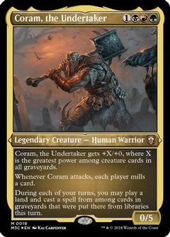 Coram, the Undertaker (Foil Etched) [Modern Horizons 3 Commander]-1