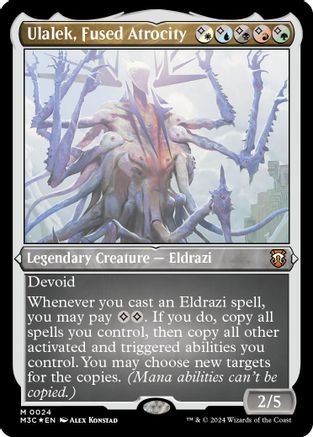 Ulalek, Fused Atrocity (Foil Etched) (M3C-024) - Modern Horizons 3 Commander Foil-1