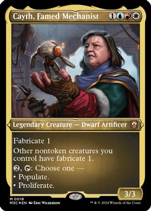 Cayth, Famed Mechanist (Foil Etched) [Modern Horizons 3 Commander]-1