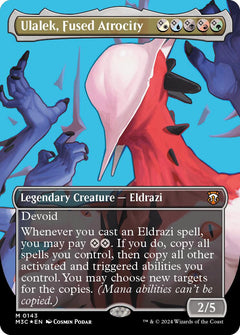 Ulalek, Fused Atrocity (Borderless) (Ripple Foil) [Modern Horizons 3 Commander]-1