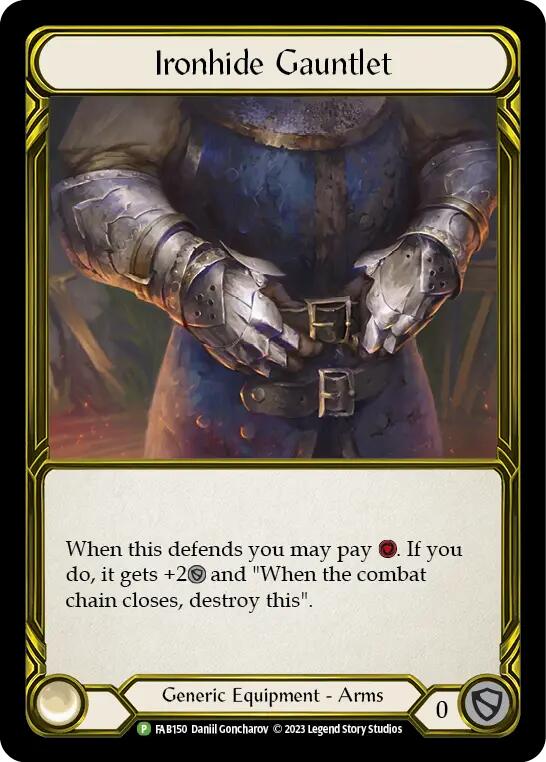 Ironhide Gauntlet (Golden) [FAB150] (Promo)  Cold Foil-1