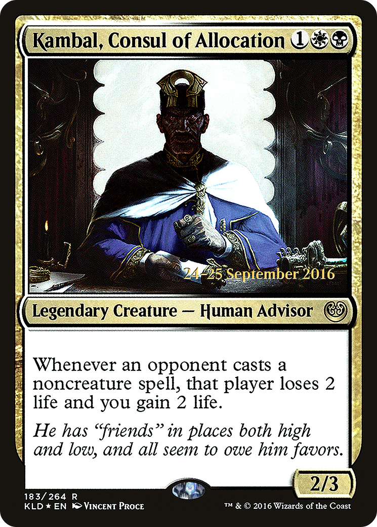 Kambal, Consul of Allocation [Kaladesh Prerelease Promos]-1