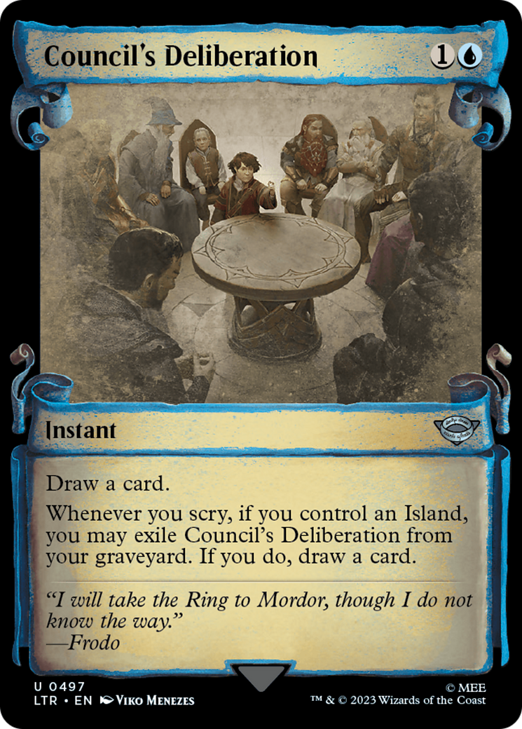 Council's Deliberation [The Lord of the Rings: Tales of Middle-Earth Showcase Scrolls]-1