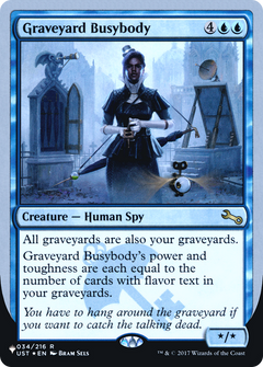 Graveyard Busybody (Unfinity Foil Edition) [The List]-1