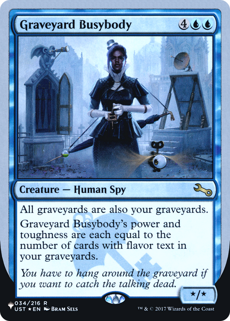 Graveyard Busybody (Unfinity Foil Edition) [The List]-1