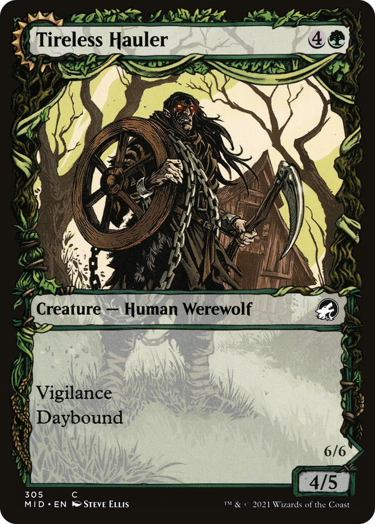 Tireless Hauler // Dire-Strain Brawler (Showcase Equinox) [Innistrad: Midnight Hunt]-3