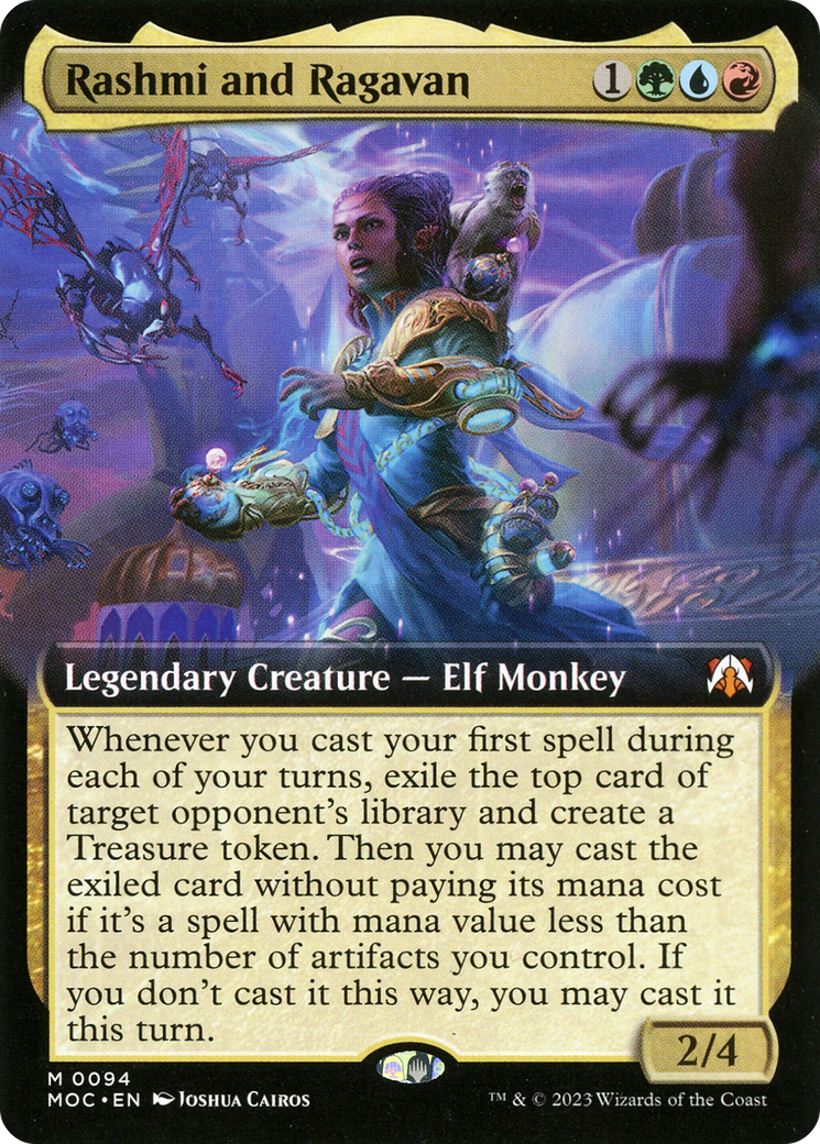 Rashmi and Ragavan (Extended Art) [March of the Machine Commander]-1