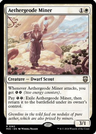 Aethergeode Miner (Ripple Foil) [Modern Horizons 3 Commander]-1