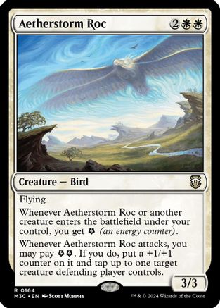 Aetherstorm Roc (Ripple Foil) [Modern Horizons 3 Commander]-1